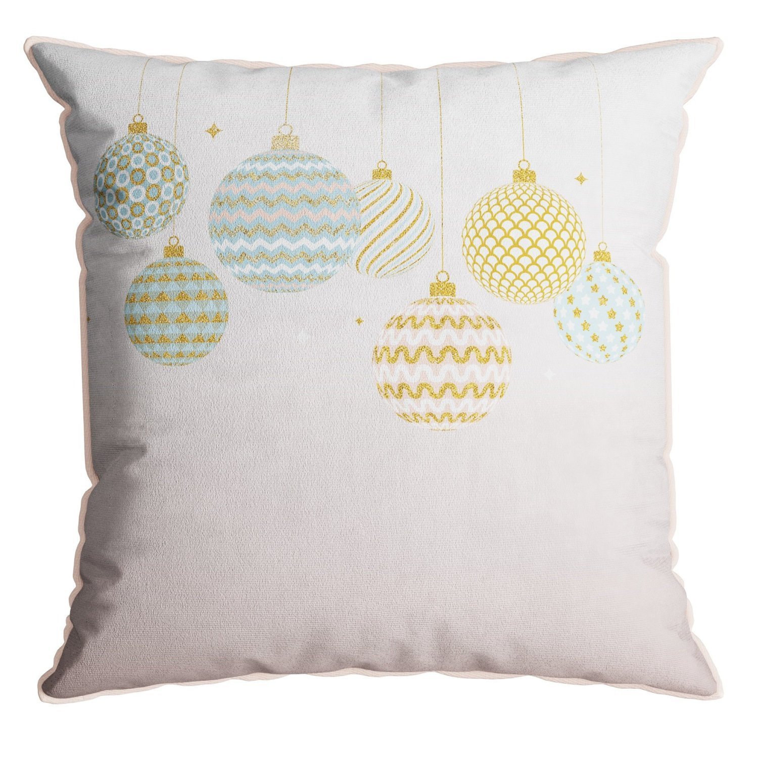 Capa para Almofada Natalina Enfeites de Natal 43x43cm Belchior Uniq - 1