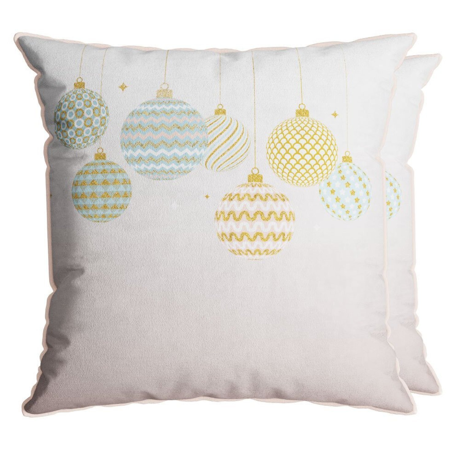 Capa para Almofada Natalina Enfeites de Natal 43x43cm Belchior Uniq - 4