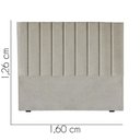 Ver imagem 3 de Cabeceira Estofada Queen 160CM Dália Linho Bege - D A DECOR D&A Decor