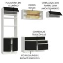 Ver imagem 5 de Armário de Cozinha Completa 270cm Branco Preto Glamy Madesa 11