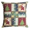 Capa para Almofada Natalina Papai Noel e ÁRvore de Natal 43x43cm Belchior Uniq - 1