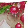 Capa para Almofada Natalina Presente e Enfeite de Natal 43x43cm Belchior Uniq - 2