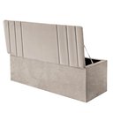 Ver imagem 2 de Calçadeira Baú Recamier King 190CM Grécia Courino Bege - D A DECOR