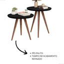 Ver imagem 5 de Conjunto de Mesa Lateral e Mesa de Apoio Star - Preto