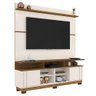 Painel e Bancada para Tv até 75" Columbus L01 - Doce Sonho Móveis Cor Off White/freijó - 5