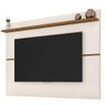 Painel e Bancada para Tv até 75" Columbus L01 - Doce Sonho Móveis Cor Off White/freijó - 4