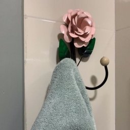 Cabide 2 Ganchos Rosas de Ferro - Suporte Duplo:rosa - 6