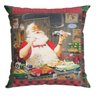 Capa para Almofada Natalina Papai Noel Tradicional 43x43cm Belchior Uniq - 1