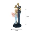 Ver imagem 2 de Estatueta Decorativa Família com Filho Gesso Colorida