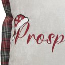 Ver imagem 2 de Capa para Almofada Natalina Aba em Xadrez Prosperidade 50x50cm Belchior Uniq