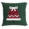 Capa para Almofada Natalina Sino de Natal com Bordado e Lã 43x43cm Belchior Uniq - 1