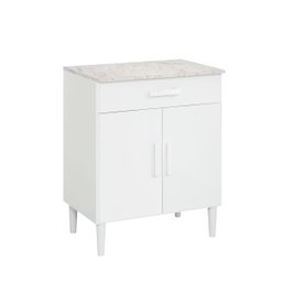 Balcão Armário Organizador Microondas Simples Cozinha Branco - 2
