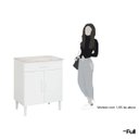 Ver imagem 5 de Balcão Armário Organizador Microondas Simples Cozinha Branco