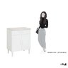 Balcão Armário Organizador Microondas Simples Cozinha Branco - 5