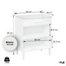 Balcão Armário Organizador Microondas Simples Cozinha Branco - 4