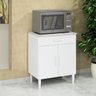 Balcão Armário Organizador Microondas Simples Cozinha Branco - 1