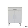 Balcão Armário Organizador Microondas Simples Cozinha Branco - 6