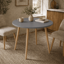 Ver imagem 2 de Mesa Jantar Sofia Redonda 80cm Versato 18mm Pés de Madeira Natural Marin
