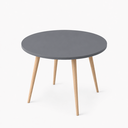 Ver imagem 1 de Mesa Jantar Sofia Redonda 80cm Versato 18mm Pés de Madeira Natural Marin