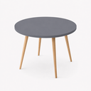 Ver imagem 5 de Mesa Jantar Sofia Redonda 80cm Versato 18mm Pés de Madeira Natural Marin