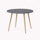 Ver imagem 4 de Mesa Jantar Sofia Redonda 80cm Versato 18mm Pés de Madeira Natural Marin