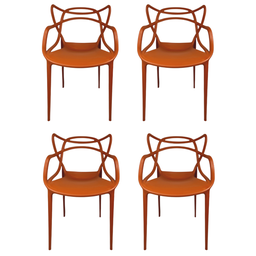 Cadeira Allegra Top Chairs Terracota - Kit com 4 - 1
