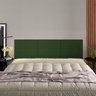 Cabeceira Modular Queen Egito em Tecido Sintético Cor Verde - IDES - 1