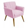 Poltrona Decorativa Cecília - Rosa Bebê - Renascer Decor - 1