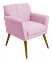 Ver imagem 1 de Poltrona Decorativa Cecília - Rosa Bebê - Renascer Decor