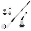 Ver imagem 1 de Escova de Limpeza Eletrica Potente 25W Giratoria Sem Fio Regarregavel Esfregao Limpeza Azulejo Chao 