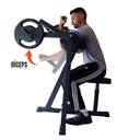Ver imagem 5 de Máquina Scott Articulada Regulável Bíceps e Tríceps Yangfit