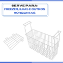 Ver imagem 6 de Kit 2x Cesto Organizador + 2x Separador Freezer Horizontal