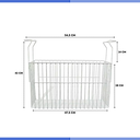 Ver imagem 2 de Kit 2x Cesto Organizador + 2x Separador Freezer Horizontal