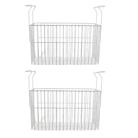 Kit 2x Cesto Organizador + 2x Separador Freezer Horizontal