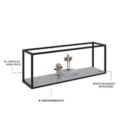 Estante para TV até 50 Polegadas Estante 5 Prateleiras Estilo Industrial Active Yescasa - 11 Estante para TV até 50 Polegadas Estante 5 Prateleiras Estilo Industrial Active Yescasa - 11