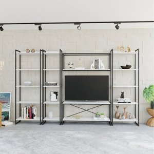 Estante para TV até 50 Polegadas Estante 5 Prateleiras Estilo Industrial Active Yescasa