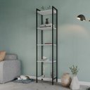 Ver imagem 2 de Estante para TV até 50 Polegadas 187CMX285CM 5 Prateleiras Estilo Industrial Active Yescasa Branco