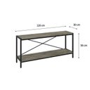 Ver imagem 6 de Estante para TV até 50 Polegadas 187CMX285CM 5 Prateleiras Estilo Industrial Active Yescasa Marrom