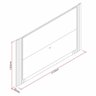 Rack com Painel para TV até 60 Polegadas Retrô Cantos Curvos 217cm Pisa Yescasa - 4