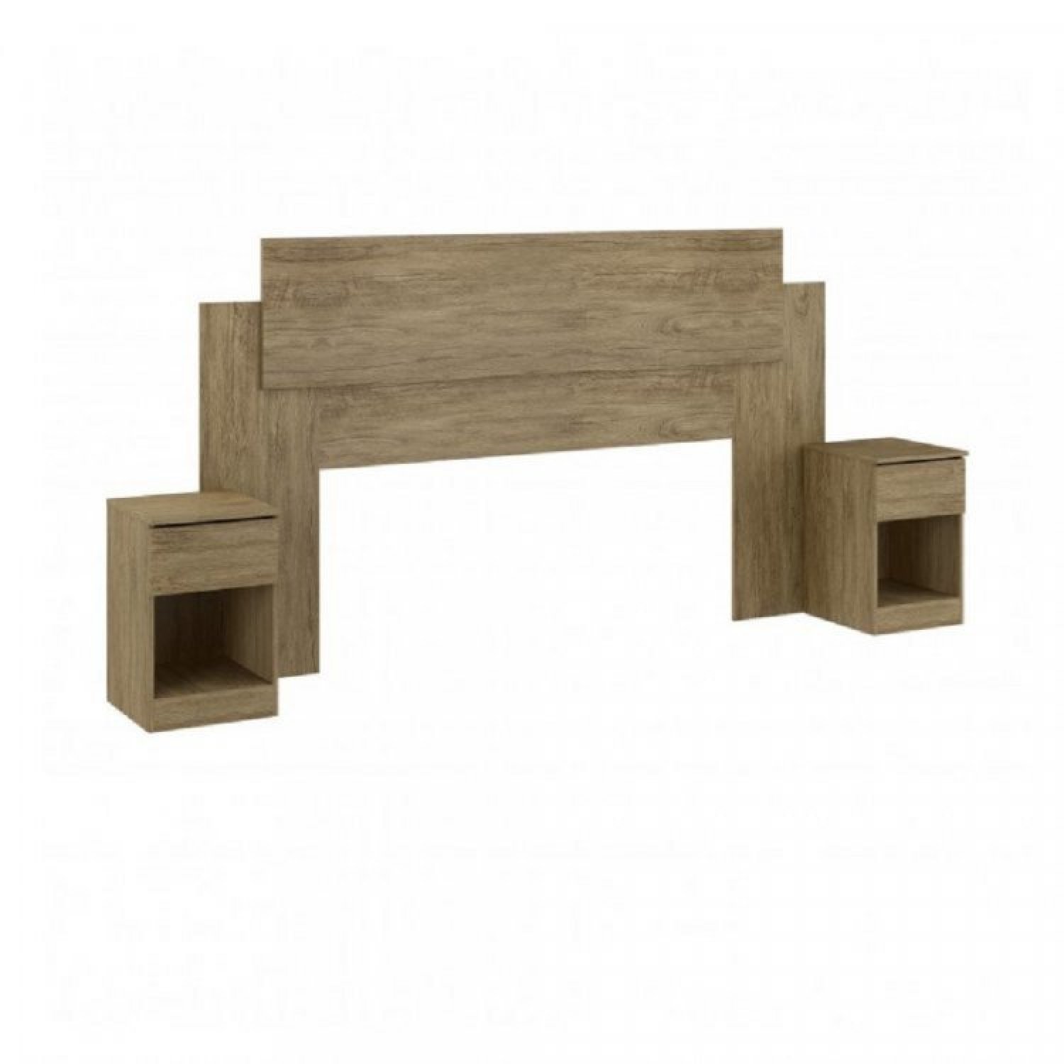 Quarto Completo 3 Peças Guarda Roupa Casal com Cabeceira e Cama Exclusive  - 3