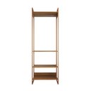 Ver imagem 3 de Closet Modulado Estilo Industrial Solteiro Loft Amêndoa Cabideiro Base Cobre