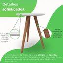 Ver imagem 3 de Mesa Lateral 45cm Tampo em MDF Esmeralda