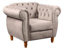 Ver imagem 2 de Sofá Nobreza Poltrona Chesterfield Vintage Retrô Clássico Veludo Capuccino