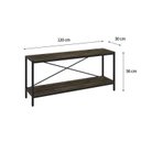 Ver imagem 6 de Estante para TV até 50 Polegadas 187CMX285CM 5 Prateleiras Estilo Industrial Active Yescasa Marrom