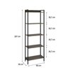 Estante para TV até 50 Polegadas Estante 5 Prateleiras Estilo Industrial Active Yescasa - 17
