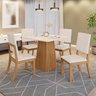 Conjunto Sala de Jantar Tampo MDF 4 Cadeiras Kaia - 1