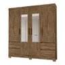 Guarda Roupa Sagitário 4 portas Castanho Wood Banana Bit - 1