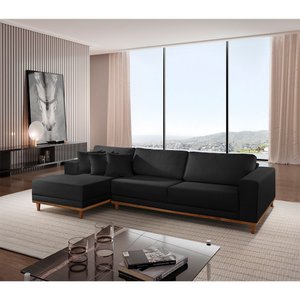 Sofá Cronos 03 Metros Chaise Lado Esquerdo Meu Sofá Online