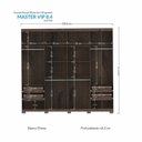 Ver imagem 5 de Guarda Roupa Casal com Pés 8.4 Master VIP