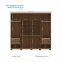 Ver imagem 4 de Guarda Roupa Casal 8 Portas 4 Gavetas Master Vip com Pés